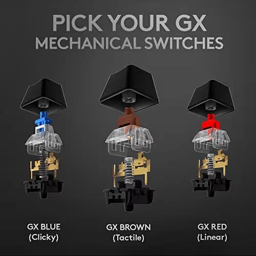 Logitech G513 Carbon RGB Wired GX Blue Mechanical Gaming Keyboard image