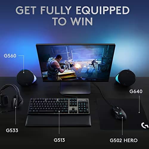 Logitech G513 Carbon RGB Wired GX Blue Mechanical Gaming Keyboard image