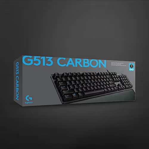 Logitech G513 Carbon RGB Wired GX Blue Mechanical Gaming Keyboard image
