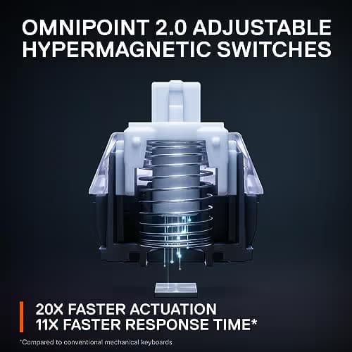 SteelSeries Apex Pro Gaming OmniPoint Adjustable Mechanical RGB Wired Keyboard image