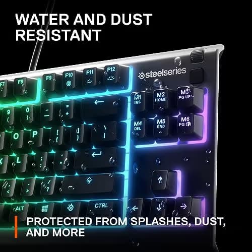 SteelSeries Apex 3 RGB TKL Wired Gaming Keyboard-Black image
