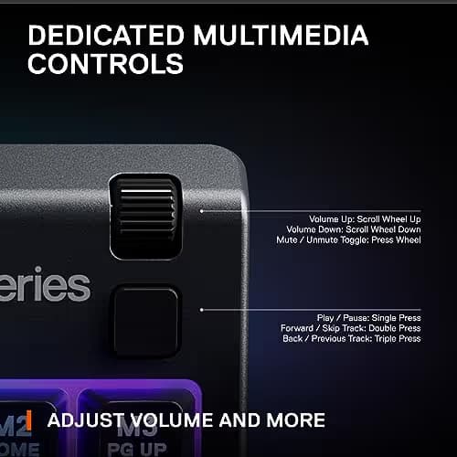 SteelSeries Apex 3 RGB TKL Wired Gaming Keyboard-Black image