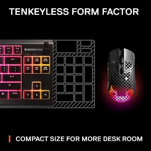 SteelSeries Apex 3 RGB TKL Wired Gaming Keyboard-Black image