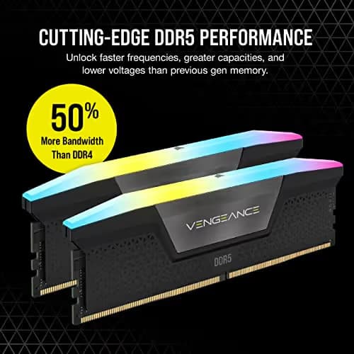 Corsair Vengeance RGB Black DDR5-5600 CL40 96GB (2x48GB) image