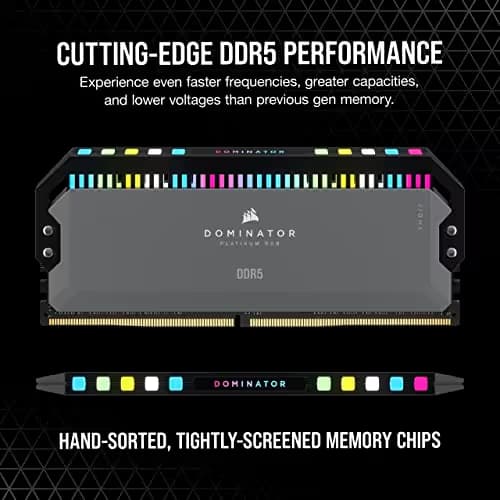 Corsair Dominator Platinum RGB Black DDR5-5600 CL40 64GB (2x32GB) image