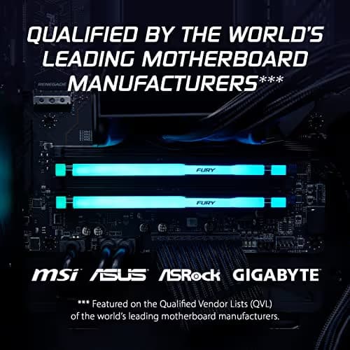 Kingston FURY Beast RGB Black DDR5-5600 CL40 64GB (2x32GB) image