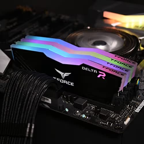 TEAMGROUP T-Force Delta RGB Black DDR4-3200 CL16 32GB (2x16GB) image