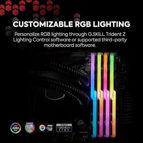 G.Skill Trident Z RGB Black DDR4-3600 CL17 16GB (2x8GB) image