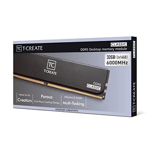 TEAMGROUP T-Create Classic Black DDR5-6000 CL48 32GB (2x16GB) image