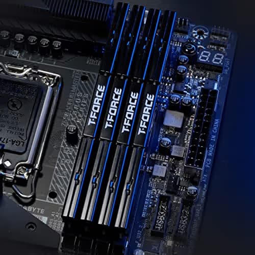 TEAMGROUP T-Force Vulcan DDR5 16GB (2x8GB) 5200MHz (PC5-41600) CL40 Intel XMP 3.0 & AMD Expo Compatible Desktop Memory Module Ram Black FLBD516G5200HC40CDC01 image