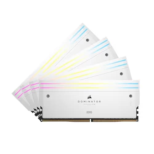 CORSAIR Dominator Titanium 64GB (4 x 16GB) DDR5 6400 (PC5 51200) Desktop Memory Model CMP64GX5M4B6400C32 image