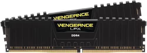 Corsair Vengeance LPX Black / Yellow DDR4-3200 CL16 64GB (2x32GB) image