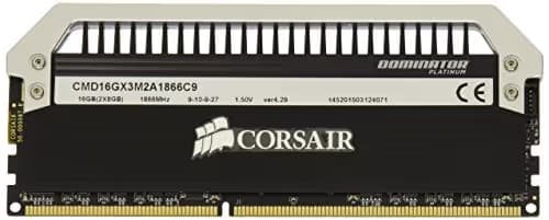 Corsair Dominator Platinum Black / Silver DDR3-1600 CL9 16GB (2x8GB) image