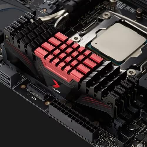 PNY XLR8 Gaming Black / Red DDR4-3200 CL16 16GB (2x8GB) image