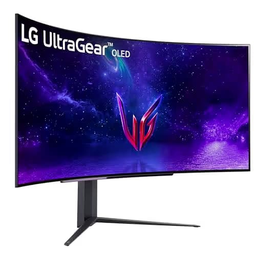 LG 45GR95QE-B 44.5" 3440x1440 240Hz Curved Monitor image