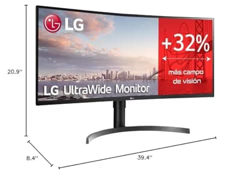 LG 35WN65C-B 35" 3440x1440 100Hz VA Curved Monitor image