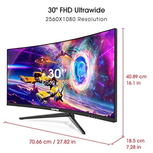 Sceptre C305B-200UN 30" 2560x1080 200Hz VA Curved Monitor image