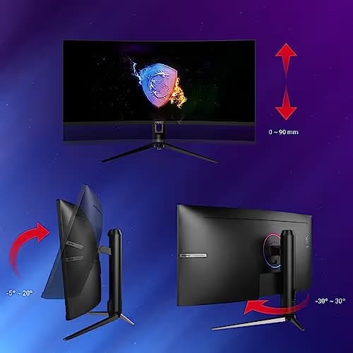 MSI Optix MAG342CQPV 34" 3440x1440 100Hz VA Monitor Curved image