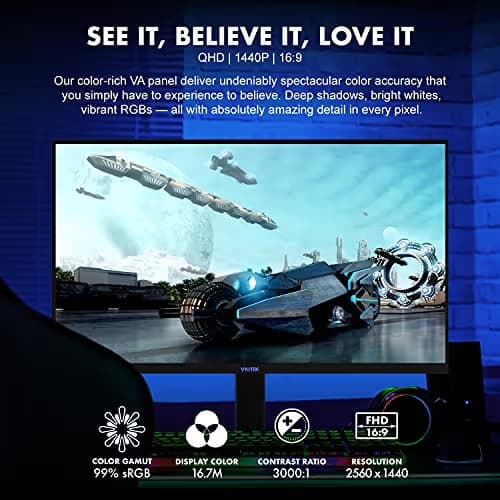 VIOTEK GFV27DAB 27" 1440p 144Hz VA Monitor image
