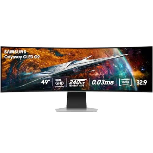 Samsung Odyssey G95SC 49" 5120x1440 240Hz QD-OLED Curved Monitor image