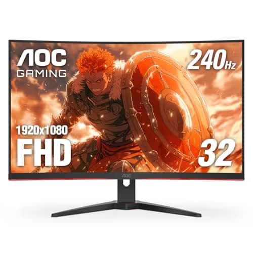 AOC C32G2ZE/BK 31.5" 1080p 240Hz VA Curved Monitor main image