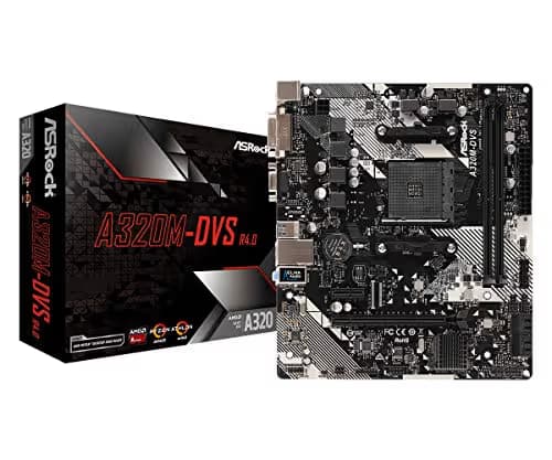 ASRock A320 A320M-DVS R4.0 AM4 DDR4 Micro ATX image