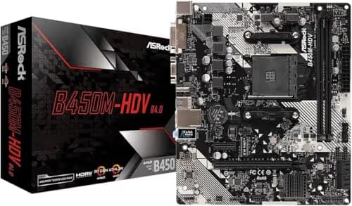 ASRock B450 HDV R4.0 AM4 DDR4 Micro ATX main image