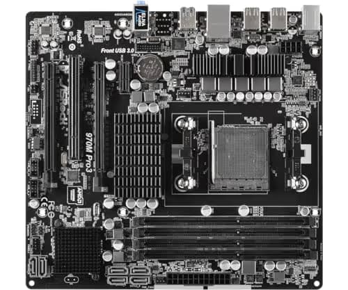 ASRock AMD 970 970M PRO3 DDR3 Micro ATX AM3+/AM3 image