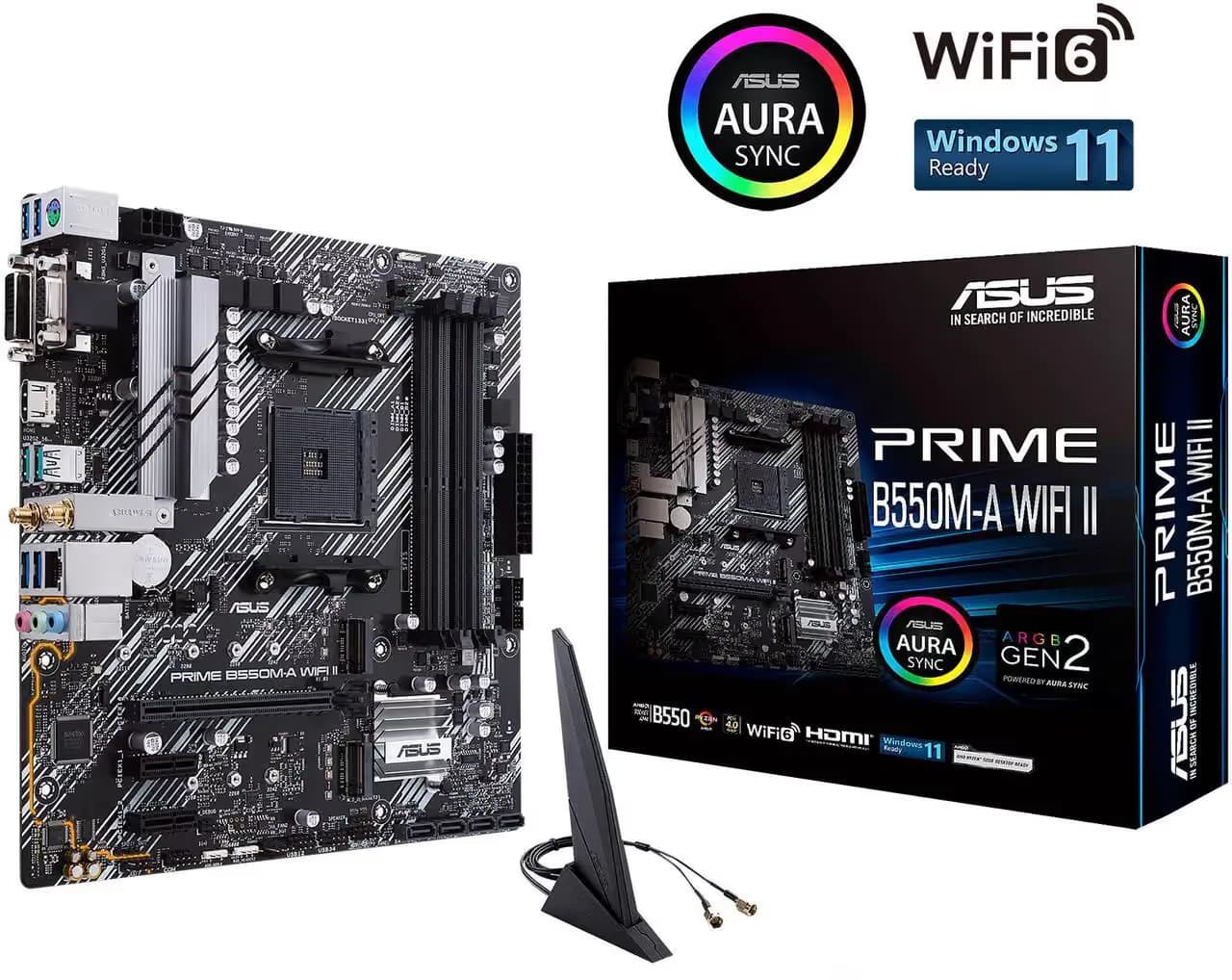 ASUS PRIME B550M-A WIFI II AM4 DDR4 ATX main image