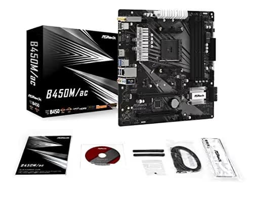 ASRock B450 M/AC AM4 DDR4 Micro ATX main image