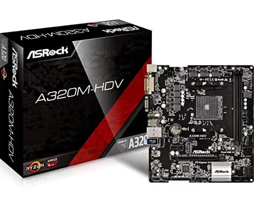 ASRock A320 M-HDV AM4 DDR4 Micro ATX image