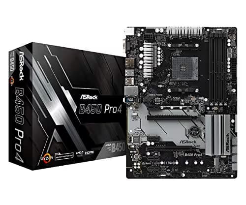 ASRock B450 Pro4 R2.0 AM4 DDR4 ATX main image