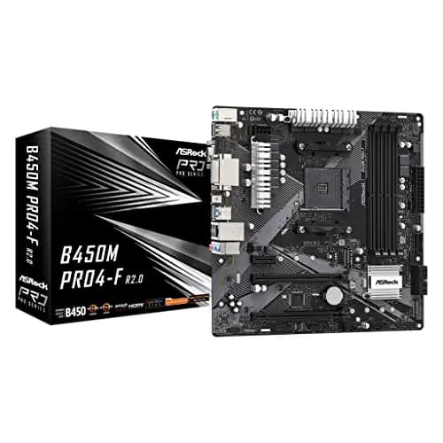ASRock B450M Pro4-F AM4 DDR4 Micro ATX image