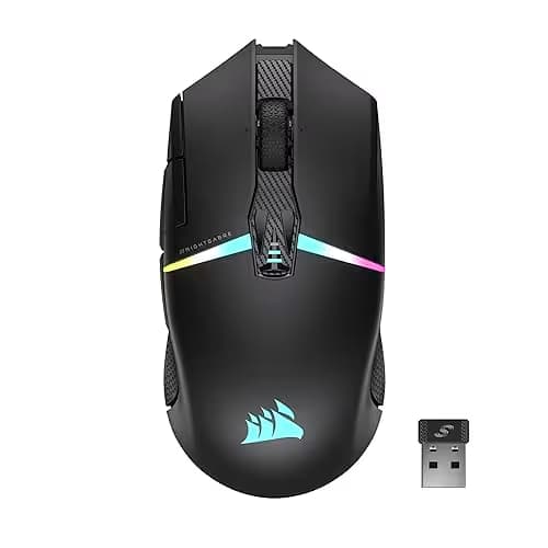 Corsair NIGHTSABRE RGB Wireless/Bluetooth/Wired Optical Gaming Mouse image