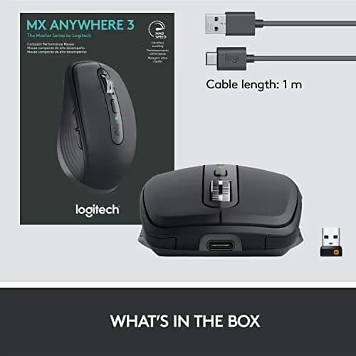 Logitech MX ANYWHERE 3 Bluetooth/Wireless/Wired Laser Mouse image