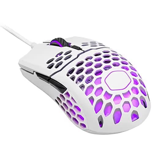 Cooler Master MM711 Matte White Wired Optical Mouse image