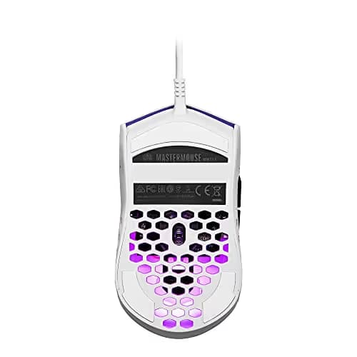Cooler Master MM711 Matte White Wired Optical Mouse image