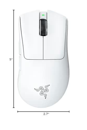 Razer DeathAdder V3 Pro Optical Wireless Gaming Mouse White image