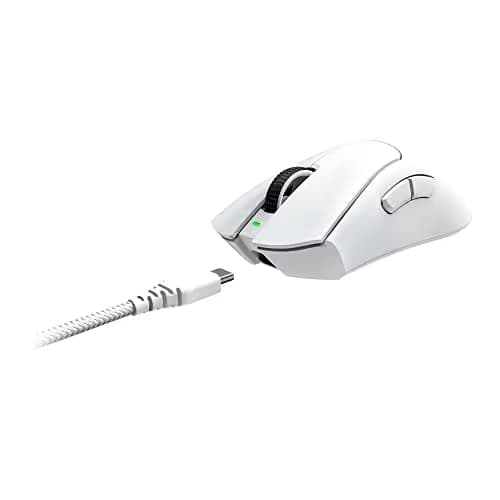 Razer DeathAdder V3 Pro Optical Wireless Gaming Mouse White image