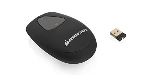 IOGEAR Tacturus Wireless Optical Black Mouse image