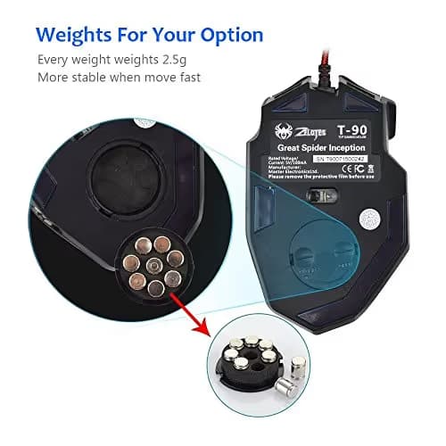 DLAND Zelotes T90 Wired Optical Mouse image
