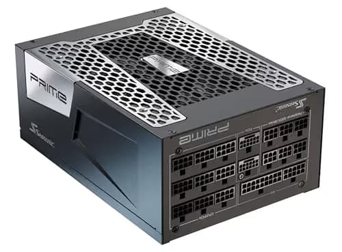 SeaSonic PRIME TX-1600 ATX 3.1 Black / Silver 1600W Fully Modular ATX 80+ Titanium Certified main image