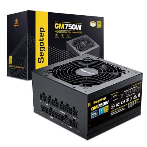 Segotep GM Black 750W 80+ Gold Fully Modular image