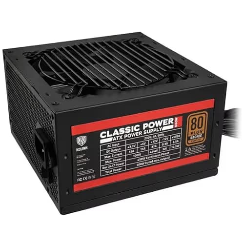 KOLINK Classic Power Black / Red 500W Non-Modular 80+ Bronze Certified image