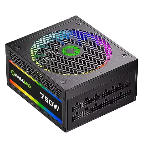 GameMax RGB Rainbow 750W Fully Modular 80+ Gold Certified ATX main image