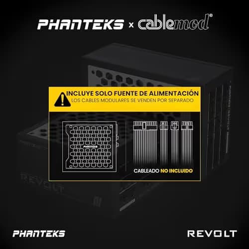 Phanteks Revolt X Black / Silver ATX 1200W Fully Modular 80+ Platinum Certified image