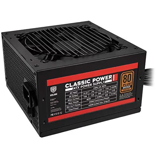 KOLINK Classic Black/Red 400W Non-Modular 80+ Bronze Certified image