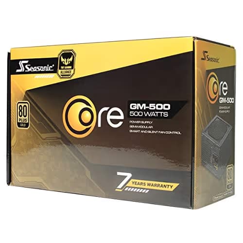 SeaSonic CORE GC-500 500W Non-Modular 80+ Gold Certified ATX image