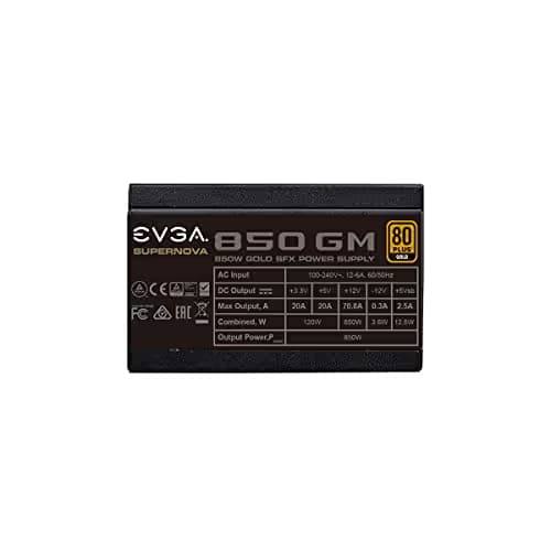 EVGA SuperNOVA 850 GM SFX 850W Fully Modular 80+ Gold Certified image