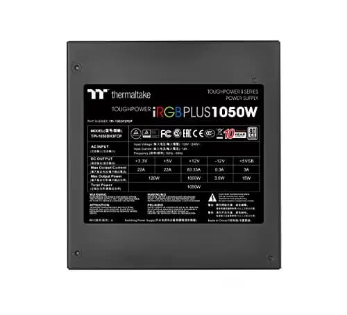 Thermaltake Toughpower iRGB PLUS 1000W Fully Modular 80+ Platinum Certified image